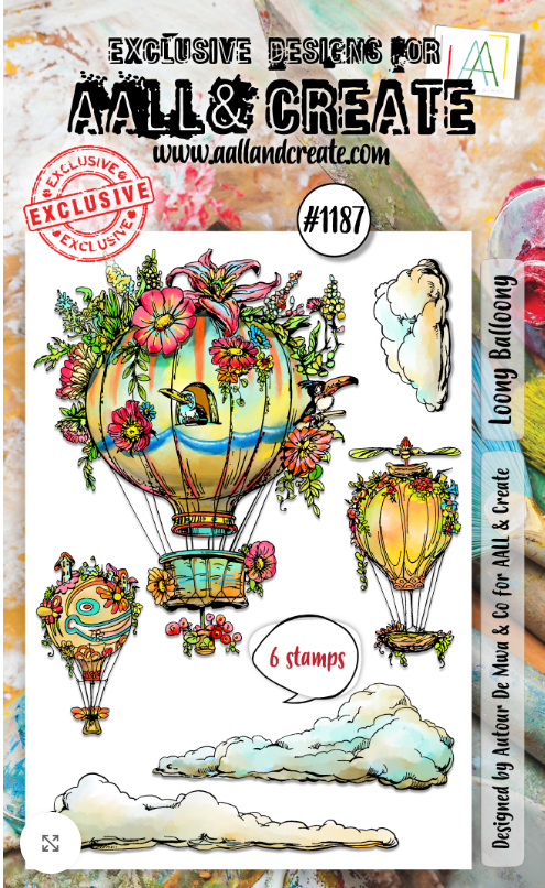 AALL & Create Stamp Set - Loony Balloony # 1187