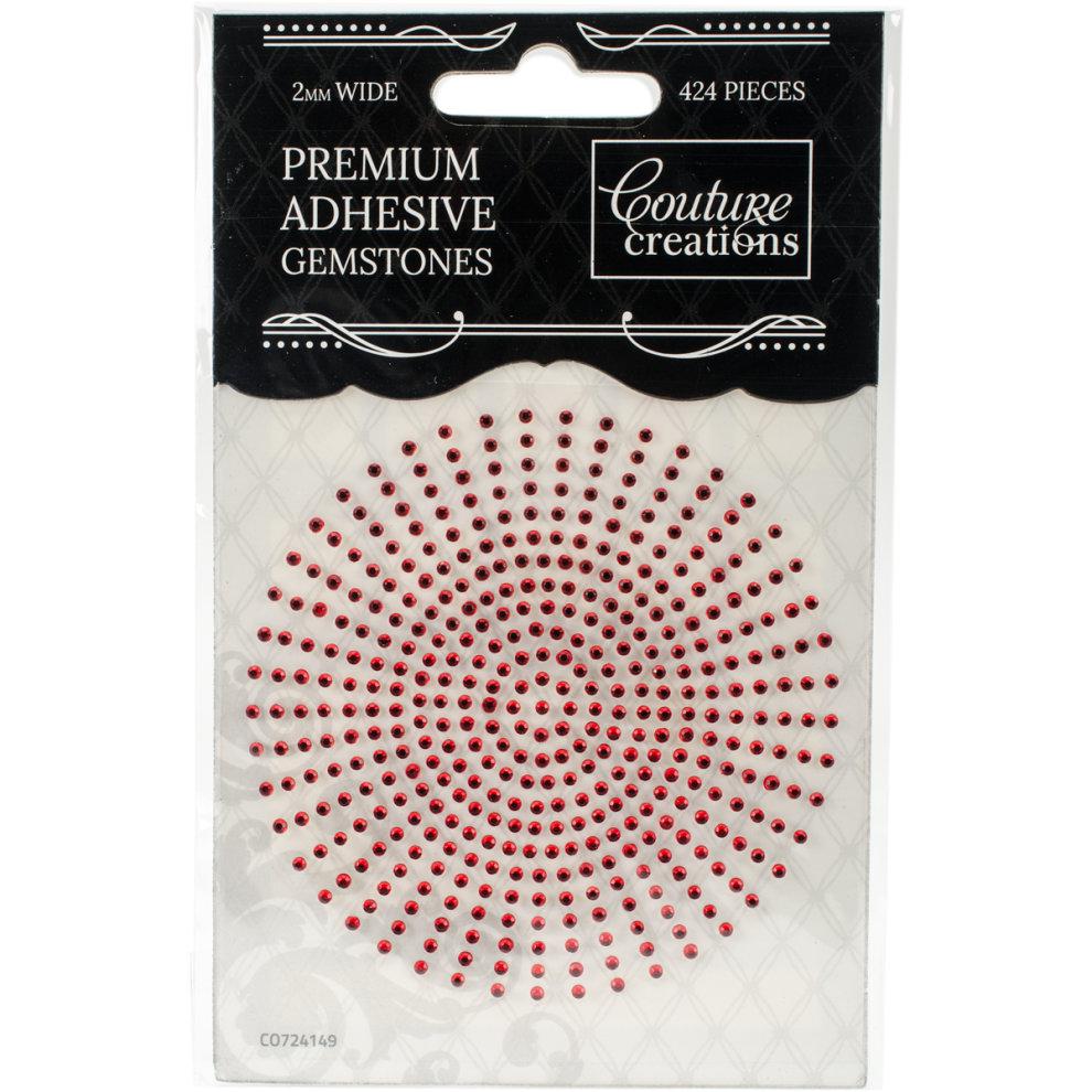Couture Creations Self-Adhesive Gemstones 2mm - Maraschino