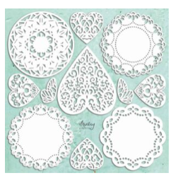 Mintay Chippies Doilies 12"x12" Sheet