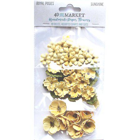 49 & Market Royal Posies Paper Flowers - Sunshine