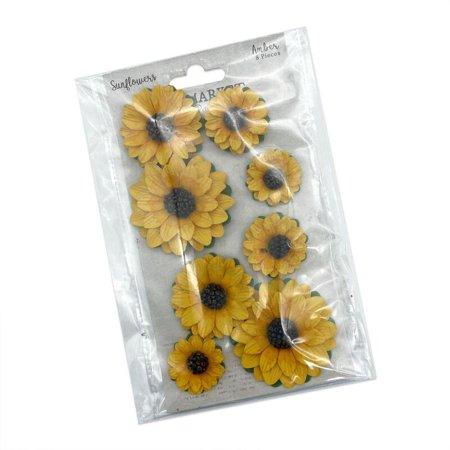 49 & Market Sunflower Paper Flowers - Amber