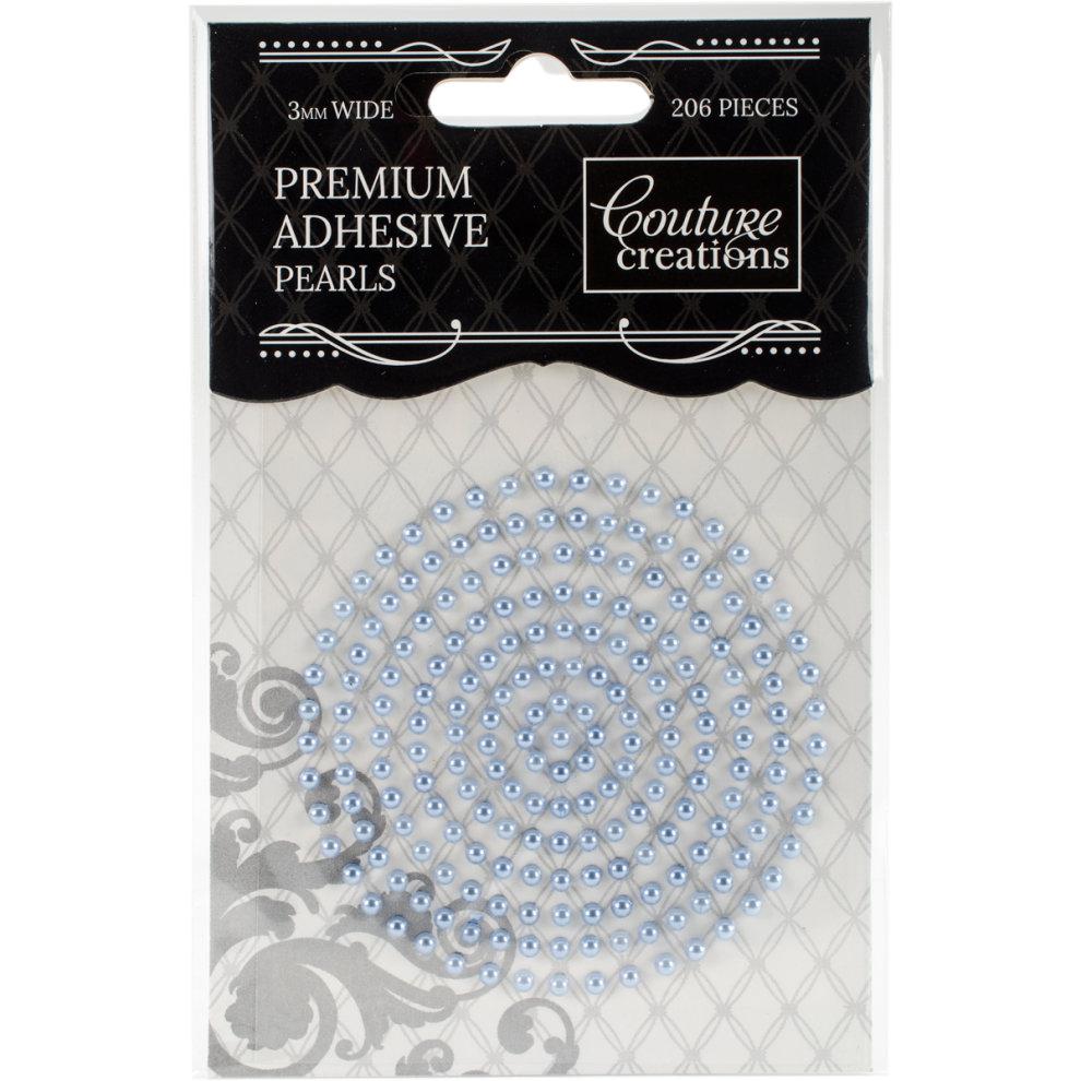 Couture Creations Self-Adhesive Pearls 3mm - Cornflower Blue