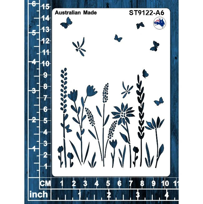 Scrapmatts Flowers Stencil ST9122-A6