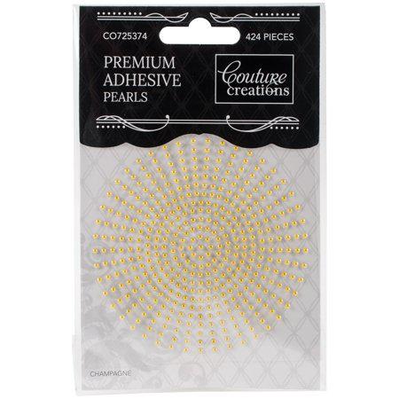 Couture Creations Self-Adhesive Pearls 2mm - Champagne