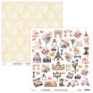 Mintay See You in Paris Single 12"x12" Cut Apart Sheet