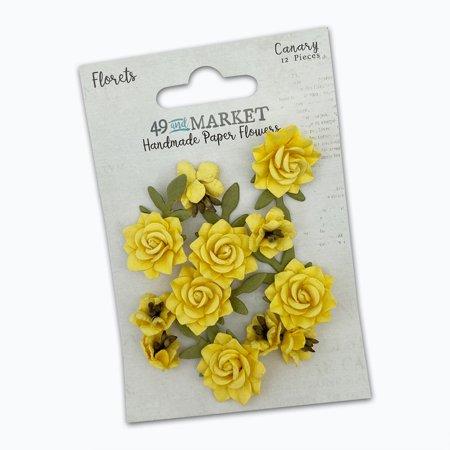 49 & Market Paper Florets - Canary