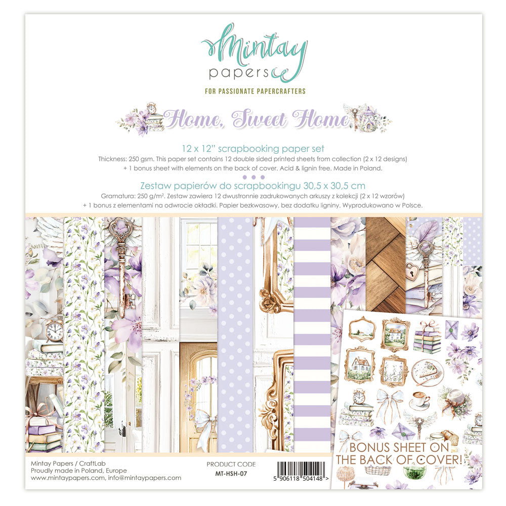 Mintay Home Sweet Home 12"x12" Paper Collection Pack