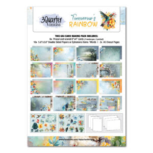 3 Quarter Designs Tomorrow's Rainbow 6"x4" Card Making Pack