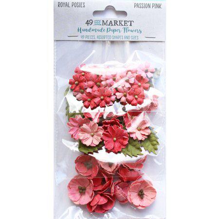 49 & Market Royal Posies Paper Flowers - Passion Pink