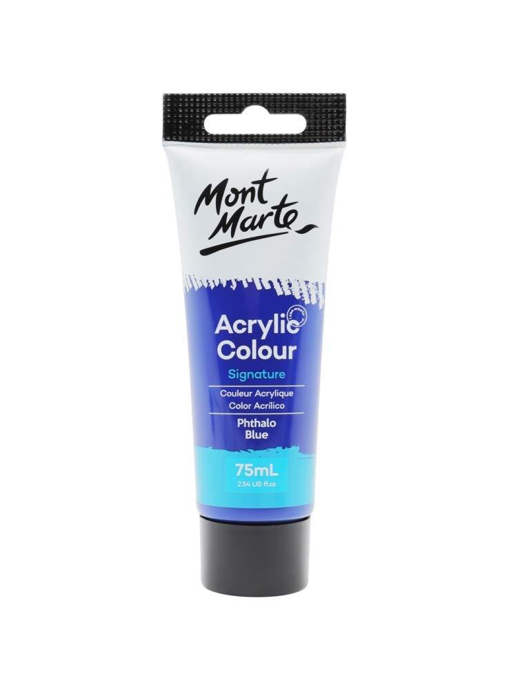 Mont Marte Acrylic Paint 75ml - Phthalo Blue
