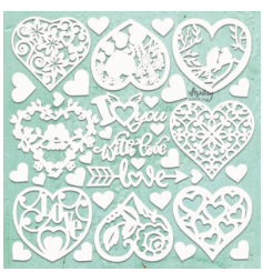 Mintay Chippies My Heart 12"x12" Sheet