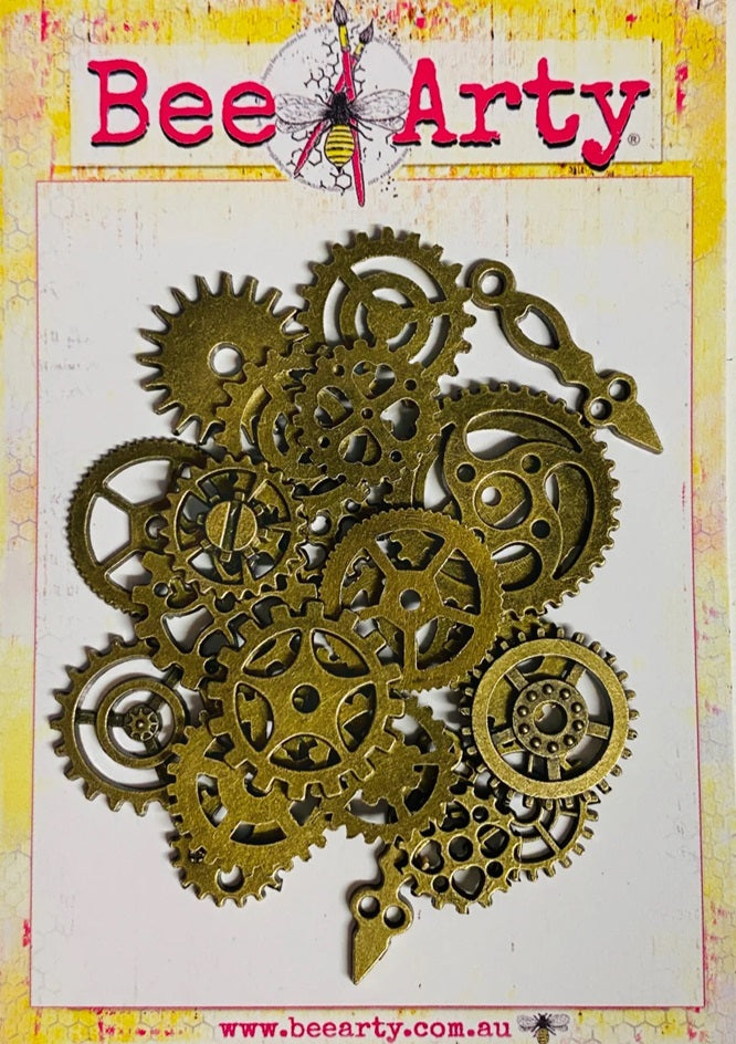 Bee Arty Metal Cogs and Gears Embellishments