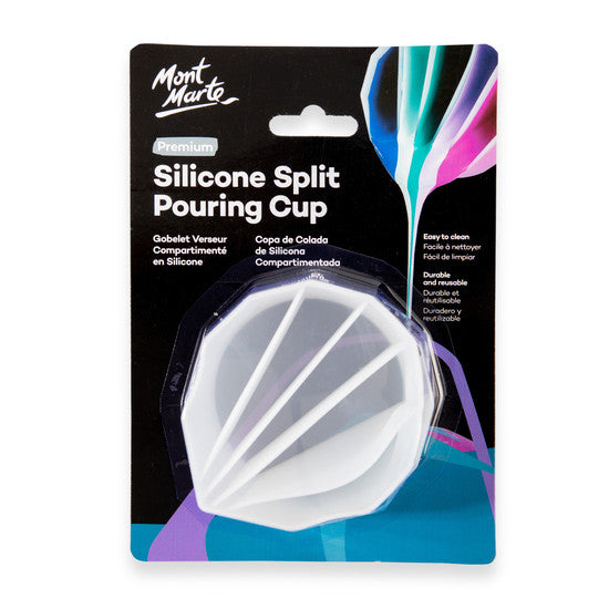 Mont Marte Silicone Split Pouring Cup - 5 Segments