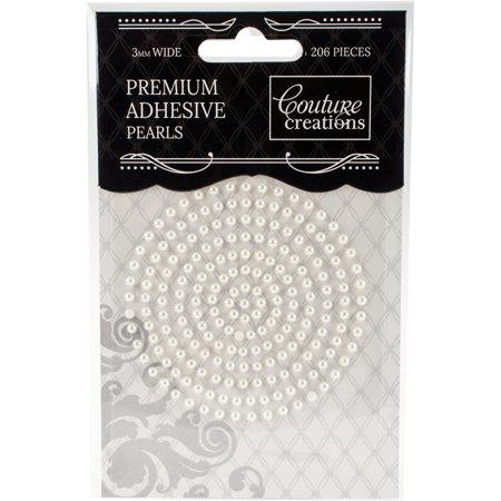 Couture Creations Self-Adhesive Pearls 3mm - Chiffon Cream