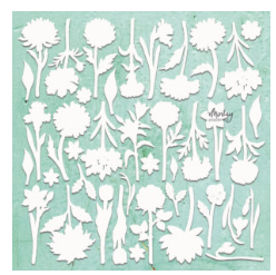 Mintay Chippies Flowers 12"x12" Sheet