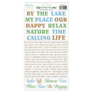 Mintay By the Lake 6"x12" Words Stickers Sheet