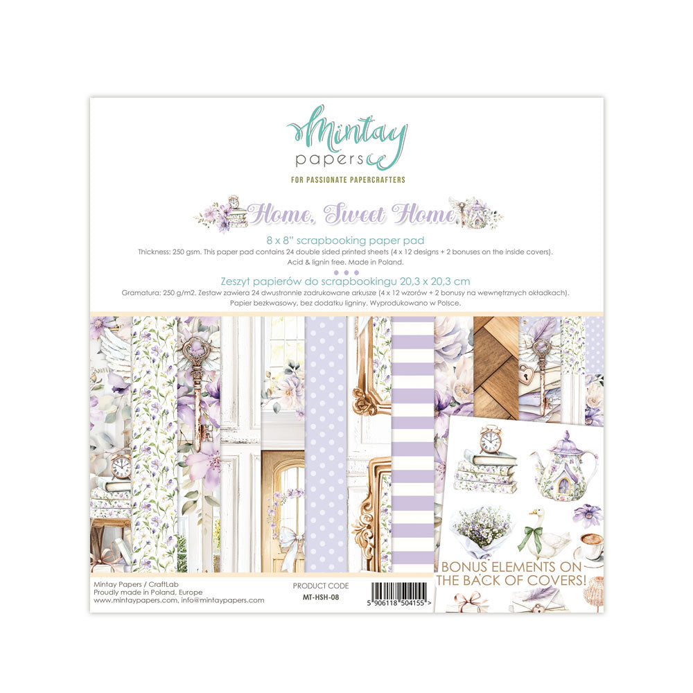 Mintay Home Sweet Home 8"x8" Paper Pad