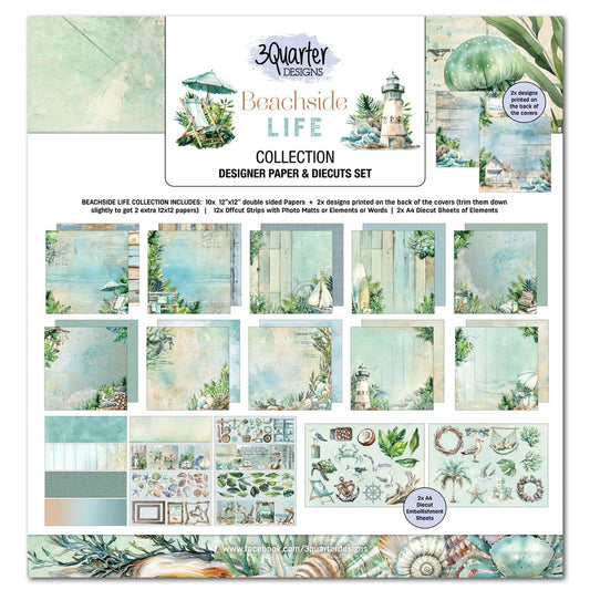3 Quarter Designs Beachside Life 12"x12" Paper Collection Pack