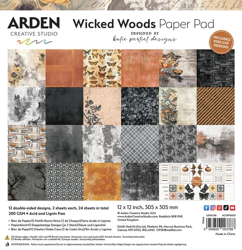 Arden Creative Studio Wicked Woods 12"x12" Paper Collection Pack