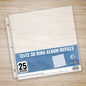 Couture Creations 3D Ring Album Refills - Top Loading 12"x12" 25pk VALUE PACK