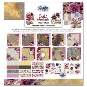3 Quarter Designs Petal Serenade 12"x12" Paper Collection Pack