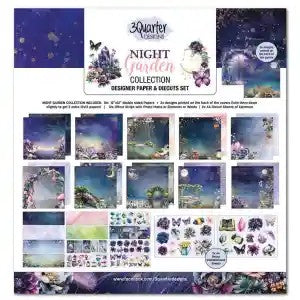 3 Quarter Designs Night Garden 12"x12" Paper Collection Pack