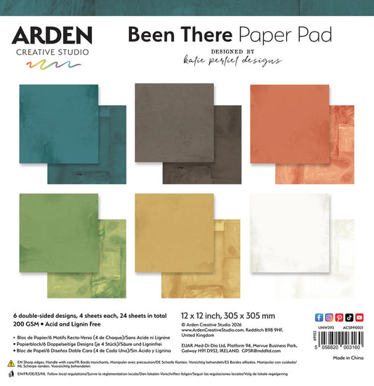 Arden Creative Studio Been There Solids 12"x12" Paper Collection Pack