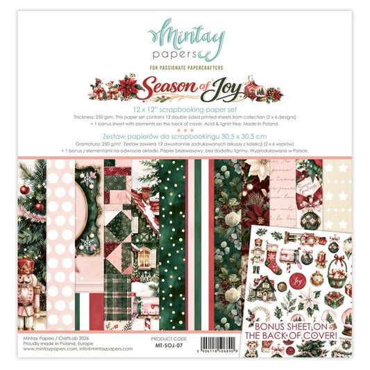 Mintay Season of Joy 12"x12" Paper Collection Pack
