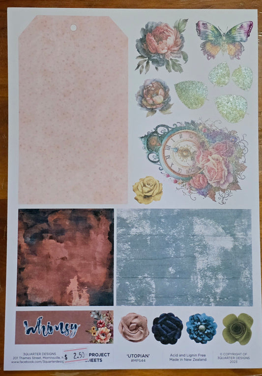 3 Quarter Designs Utopian Mini Project Sheet