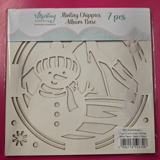 Mintay Album Base 4-A7 - Snowman