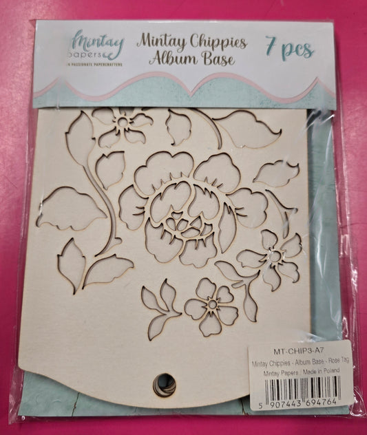 Mintay Rose Tag Album Base