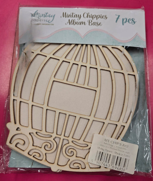 Mintay Birdcage Chipboard Album Base