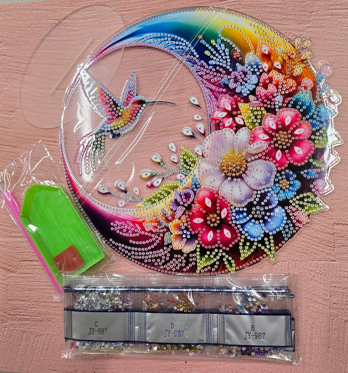 Hummingbird Version 2 Diamond Dot Tabletop Decoration Kit