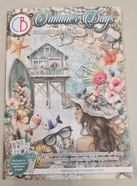 Ciao Bella Summer Days Junk Journal & Ephemera Book