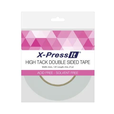 X-Press It Double Sided High Tack Tape 3mm x 25m