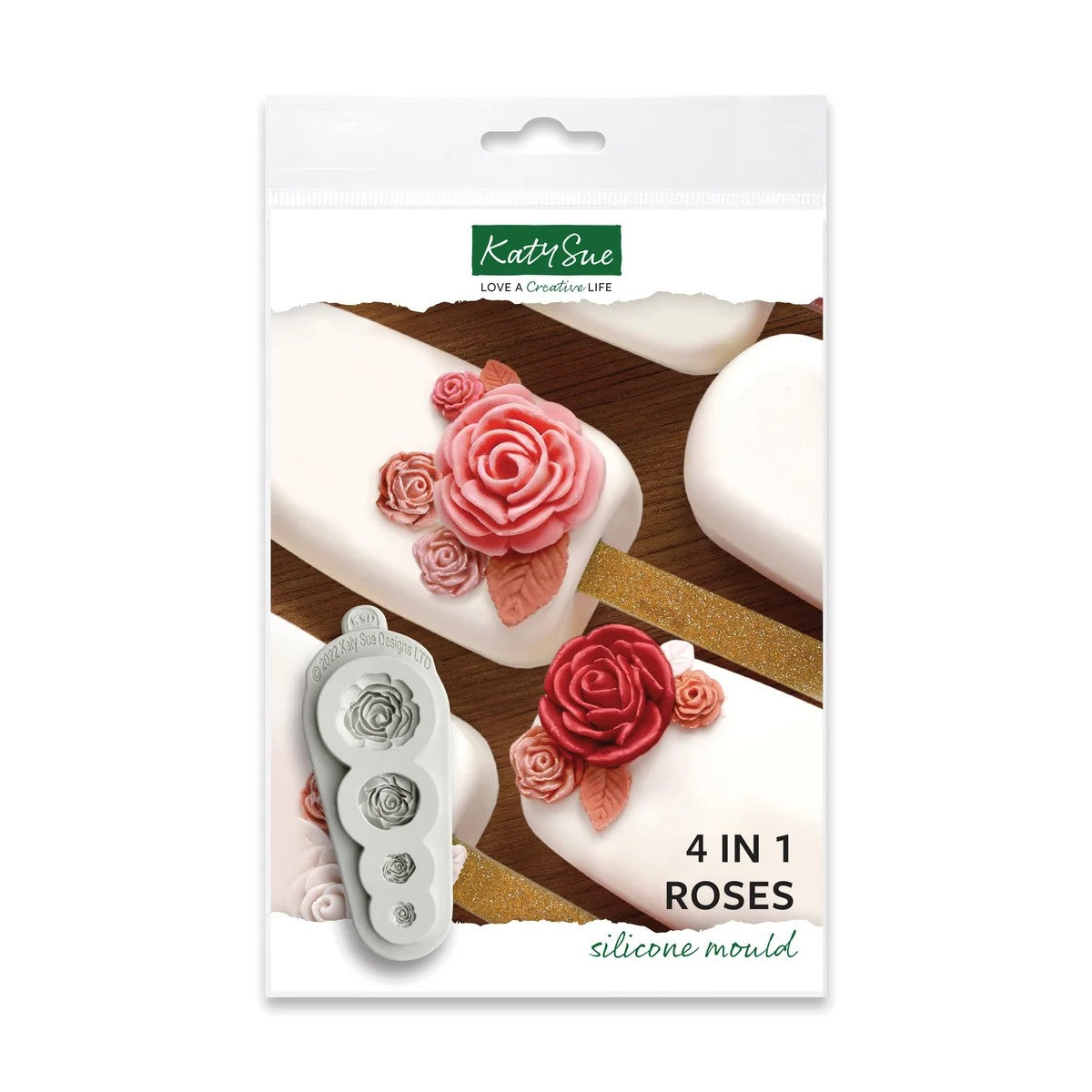 Katy Sue 4 in 1 Roses Silicone Mould