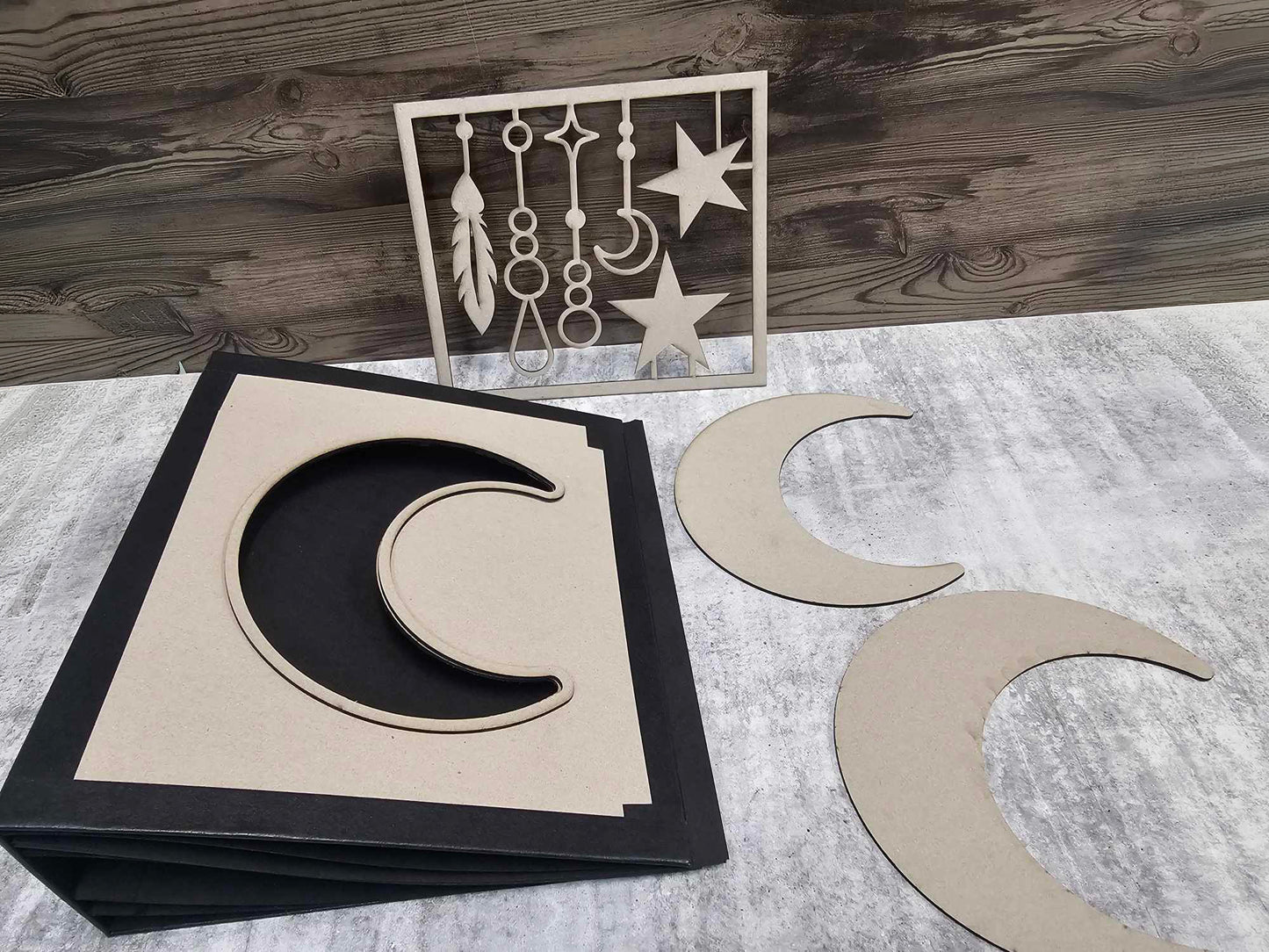 3 Quarter Designs Moon Box Chipboard Album
