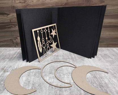 3 Quarter Designs Moon Box Chipboard Album