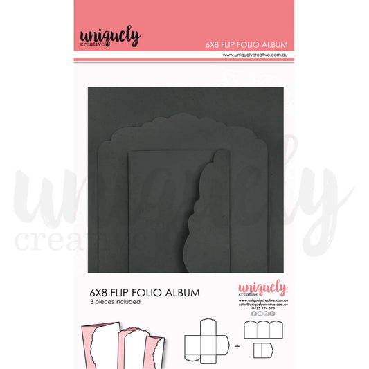 6"x8" Flip Folio Album - Black