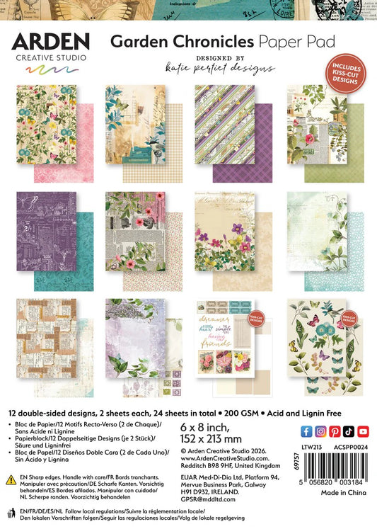 Arden Creative Studio Garden Chronicles 6"x8" Paper Pad