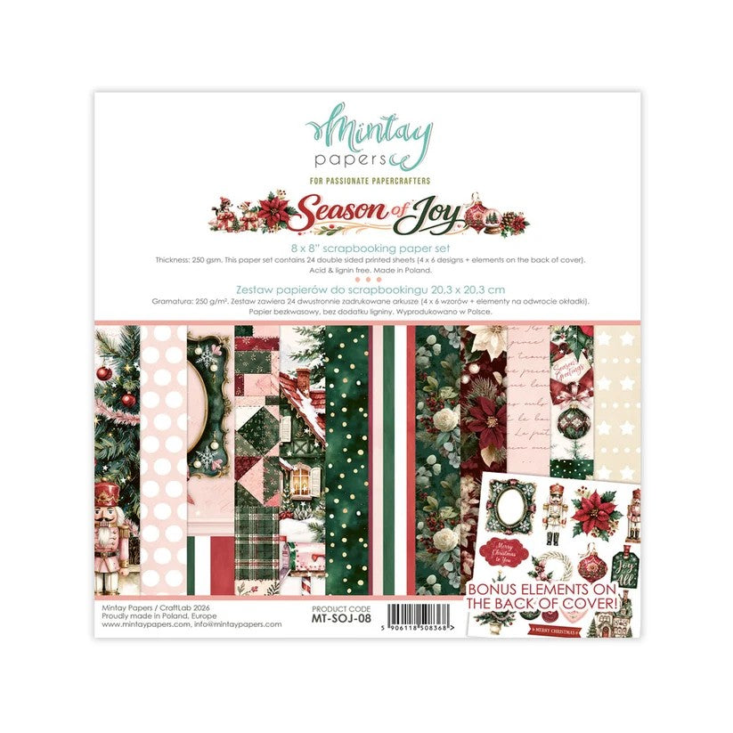 Mintay Season of Joy 8"x8" Paper Pack