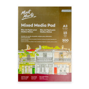 Mont Marte Premium 300GSM A3 Mixed Media Pad
