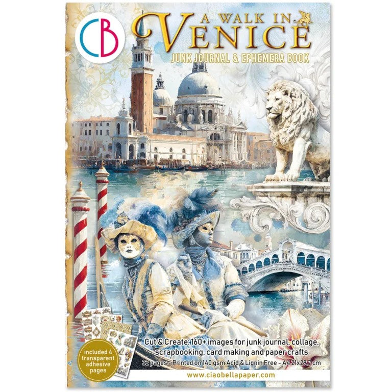 Ciao Bella A Walk in Venice Junk Journal & Ephemera Book