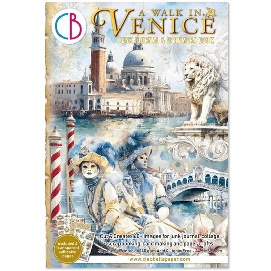 Ciao Bella A Walk in Venice Junk Journal & Ephemera Book