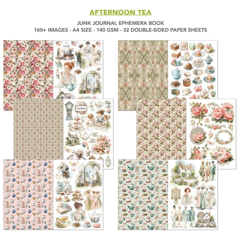 Ciao Bella Afternoon Tea Junk Journal & Ephemera Book