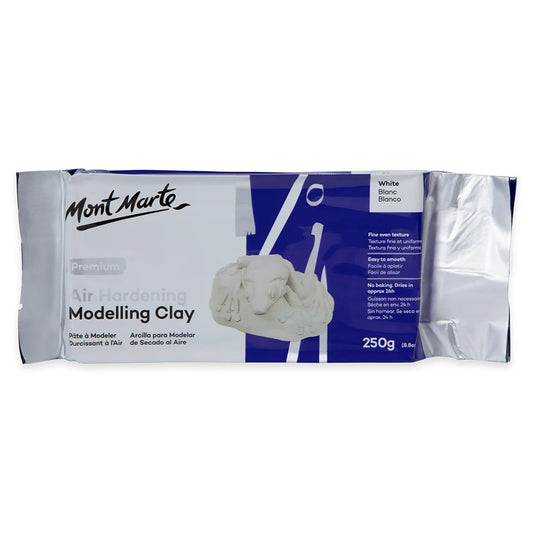 Mont Marte Air Hardening Modelling Clay Premium 250g - White
