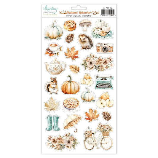 Mintay Autumn Splendor Elements Paper Sticker Sheet