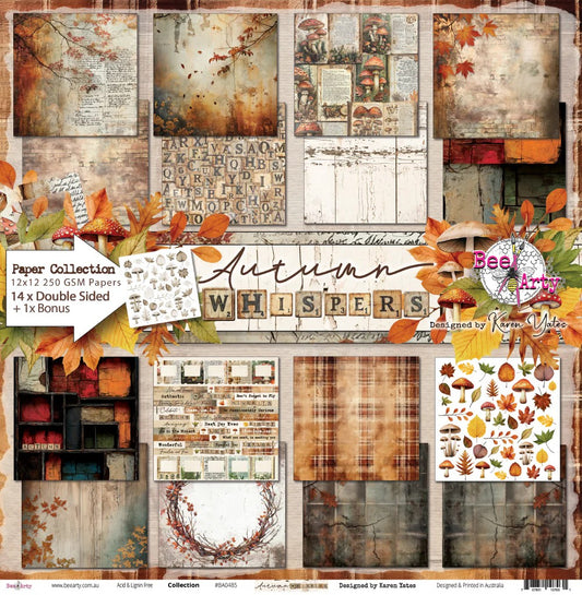 Bee arty Autumn Whispers 12"x12" Paper Collection Pack