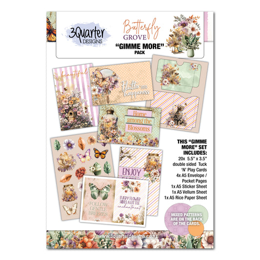 3 Quarter Designs Butterfly Grove Gimme More Pack