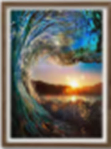 Beach Sunset 30cm x 40cm Diamond Dot Painting Kit